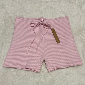 SKIMS Baby Pink Knit Shorts